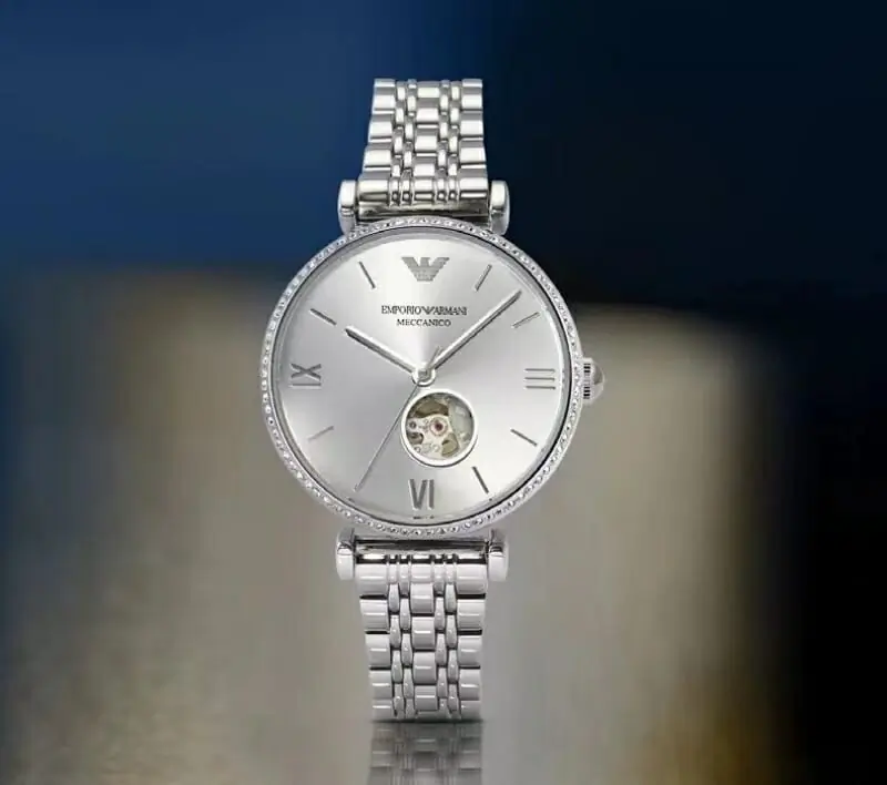 armani aaa qualite montres in silver pour femme s_12131751